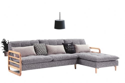 台灣製L型布沙發【嫁妝家具】