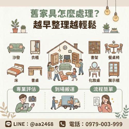 家具需要換個地方繼續被使用