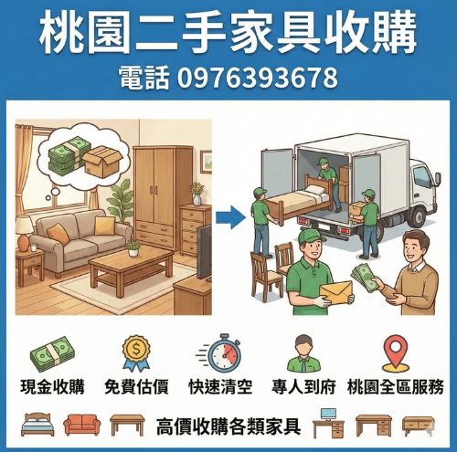 桃園二手家具收購｜現金收購・免費估價